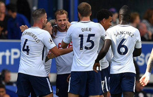  凯恩达成英超百球里程碑，热刺主场击败埃弗顿  